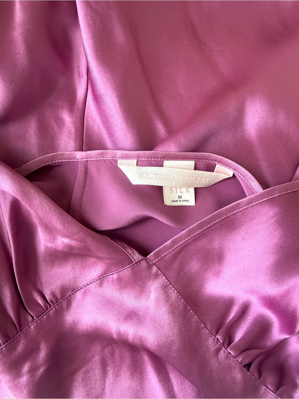 100% Silk Victoria’s Secret Shiny Tie-Back Dress - Picture 5 of 7